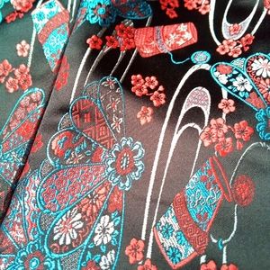 GORGEOUS Handmade Corset Silk beautiful print